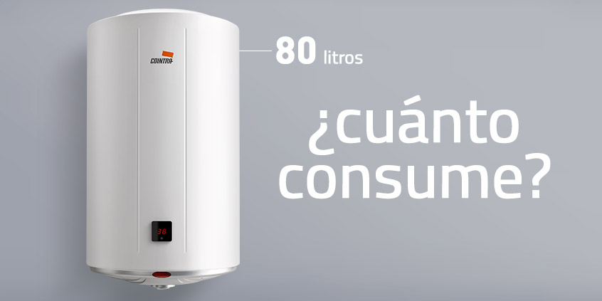 Cuánto consume un termo eléctrico de 80 litros?