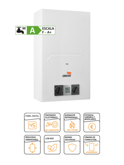 Calentador de Gas atmosférico CADI 11 litros (Gas natural)
