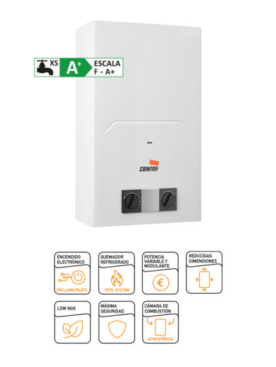 Calentador de Gas atmosférico CAMI 6 litros (Gas natural)